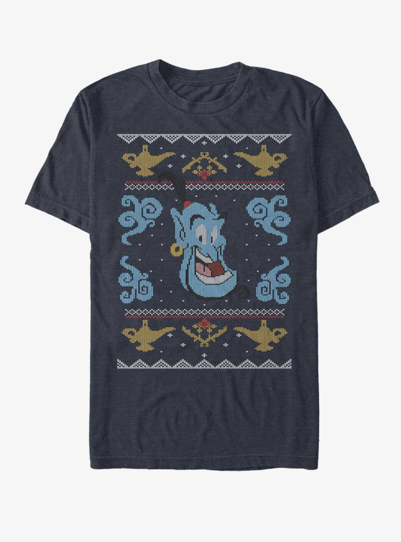 Disney Aladdin Christmas Sweater Genie Pattern T-Shirt, , hi-res
