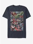 Marvel Avengers Assemble Squares T-Shirt, DARK NAVY, hi-res