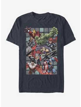 Marvel Avengers Assemble Squares T-Shirt, , hi-res