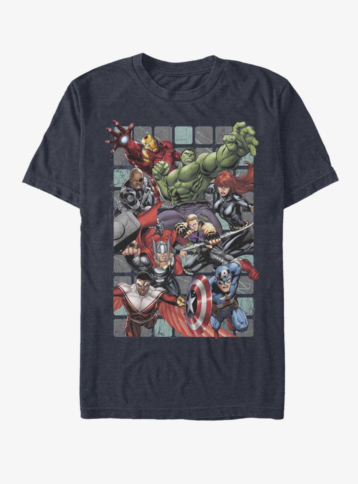 Marvel Avengers Assemble Squares T-Shirt, , hi-res