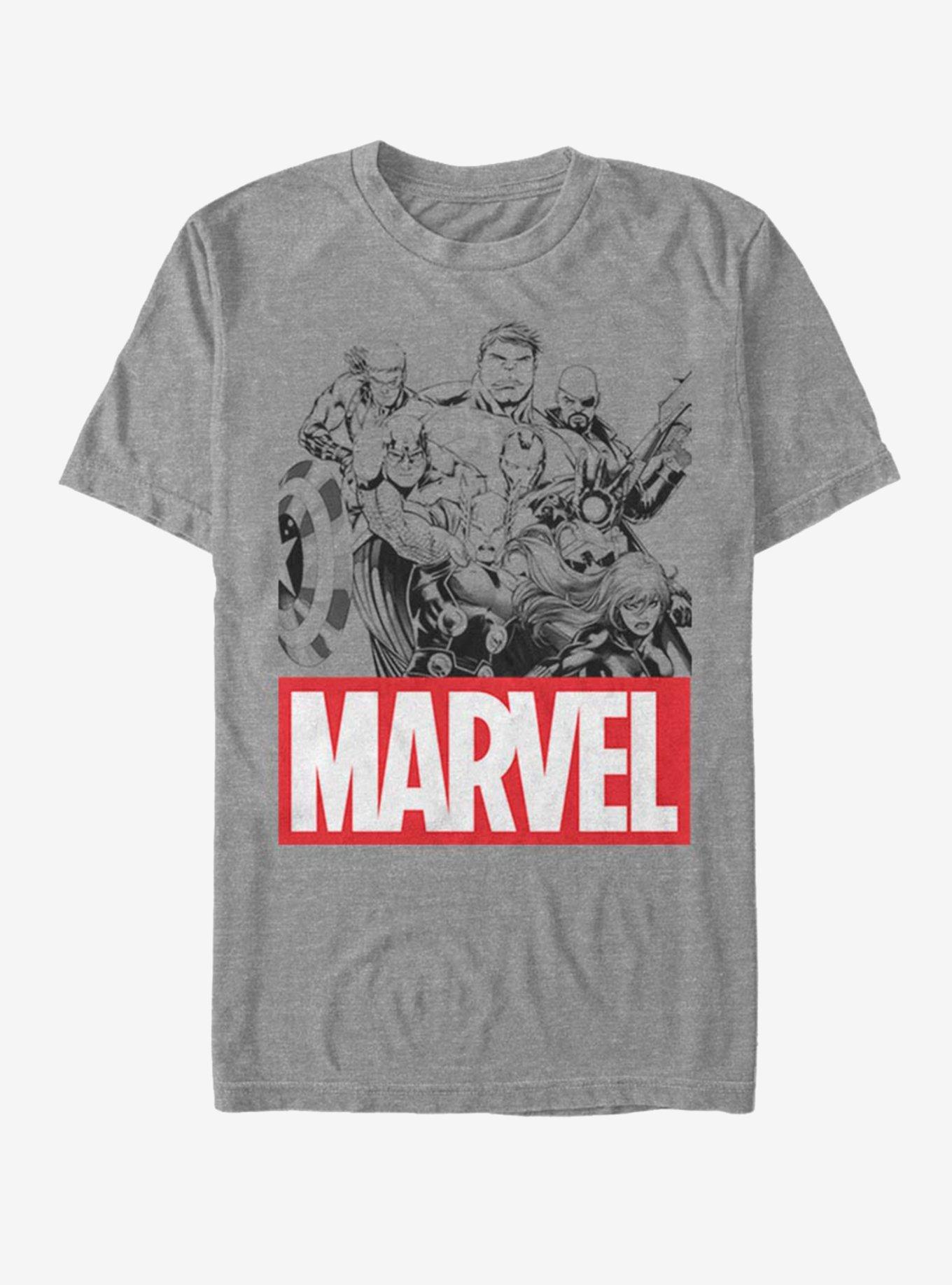 Marvel Avengers Group T-Shirt, , hi-res