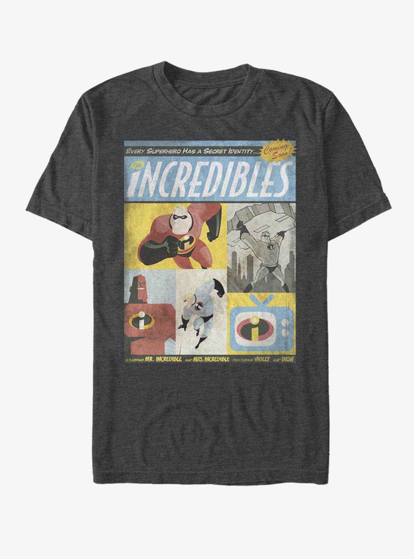 Disney Pixar The Incredibles Box Comic T-Shirt, , hi-res