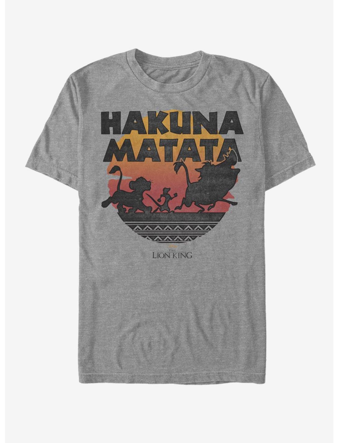 Disney The Lion King Hakuna Silhouettes T-Shirt, DRKGRY HTR, hi-res