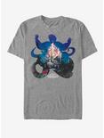 Disney The Little Mermaid Ursula Silhouette T-Shirt, DRKGRY HTR, hi-res