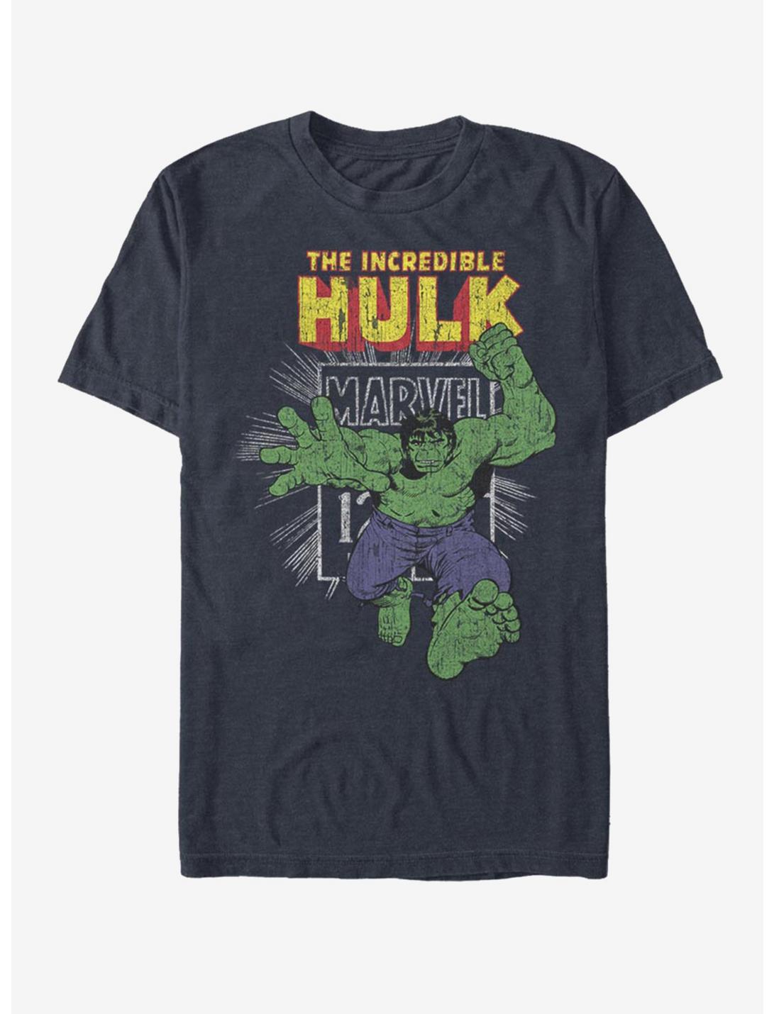 Marvel Hulk Hulk Stamp T-Shirt, DARK NAVY, hi-res