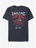 Marvel Spider-Man Grunge Fwip T-Shirt, DARK NAVY, hi-res