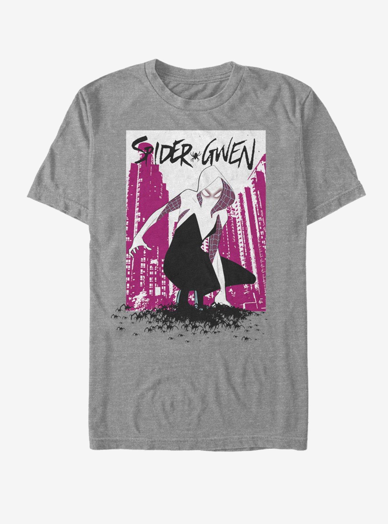 Marvel Spider-Man Gwen Separated T-Shirt - GREY | BoxLunch
