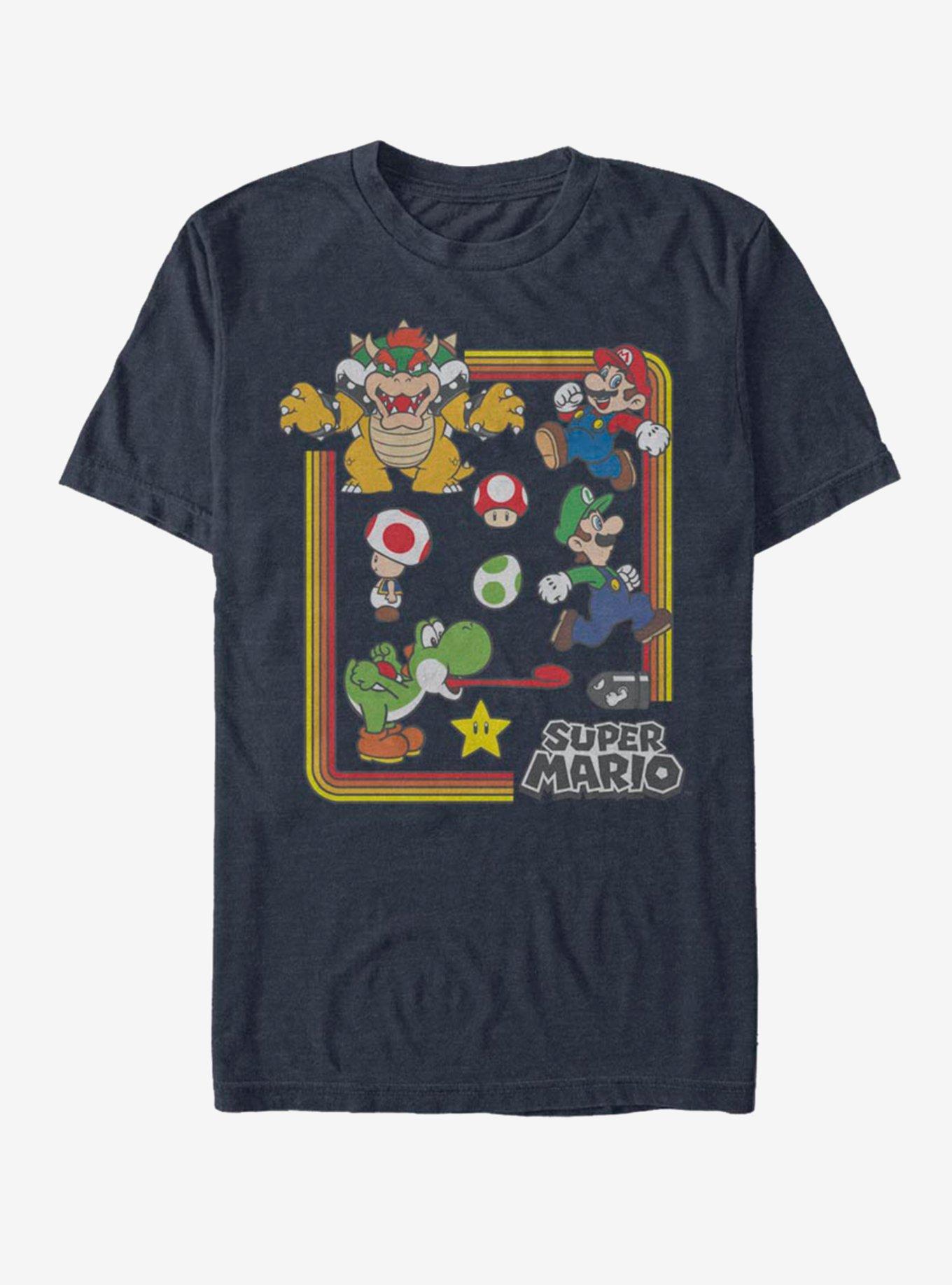 Nintendo Mario Collection T-Shirt - BLUE | BoxLunch