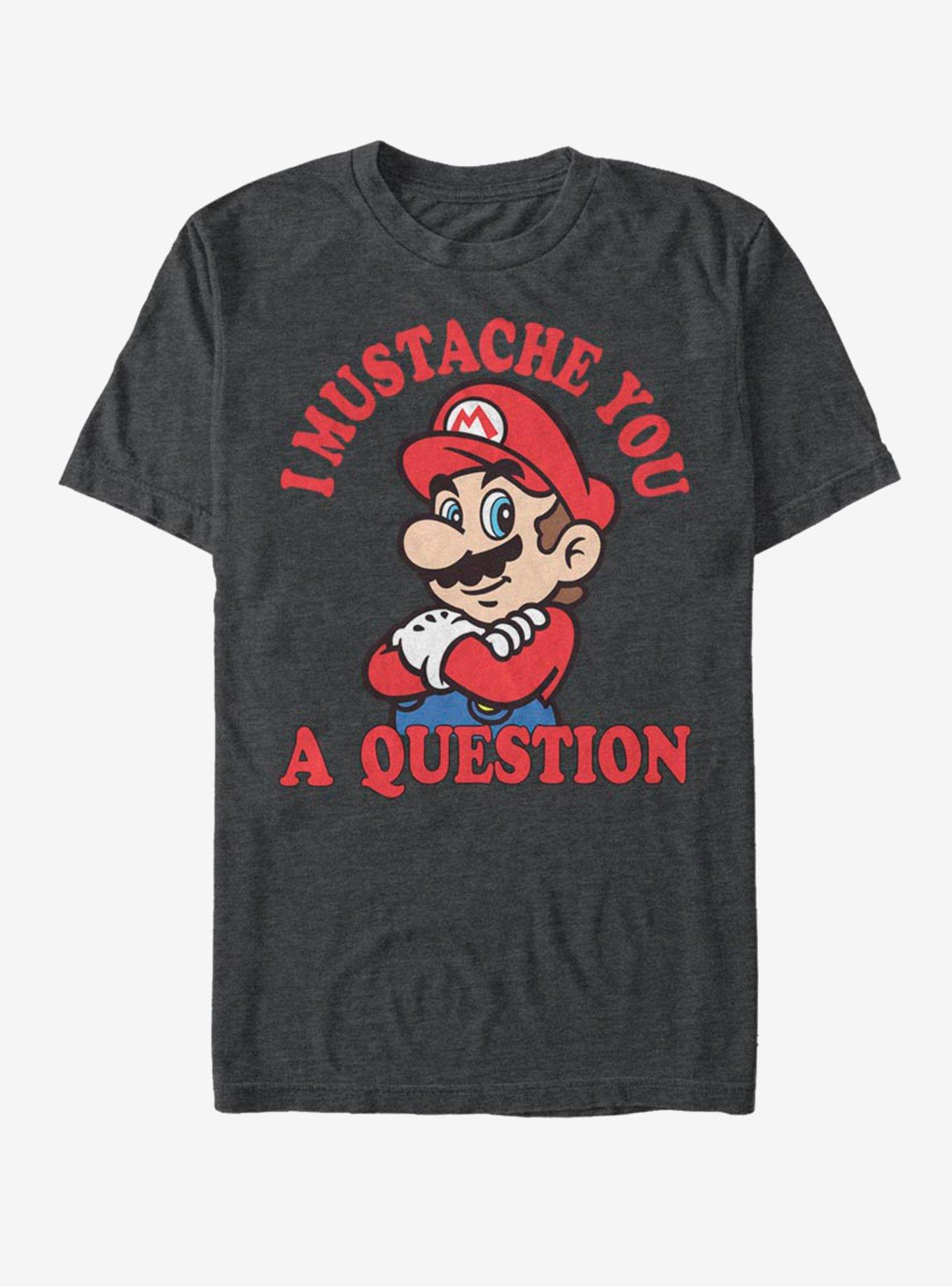 Nintendo Mario Mustache T-Shirt, , hi-res