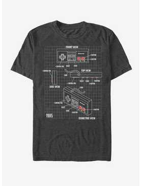 Nintendo NES Schematic T-Shirt, , hi-res