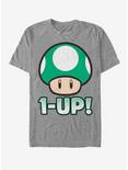 Nintendo Super Mario One Up Mushroom T-Shirt, DRKGRY HTR, hi-res