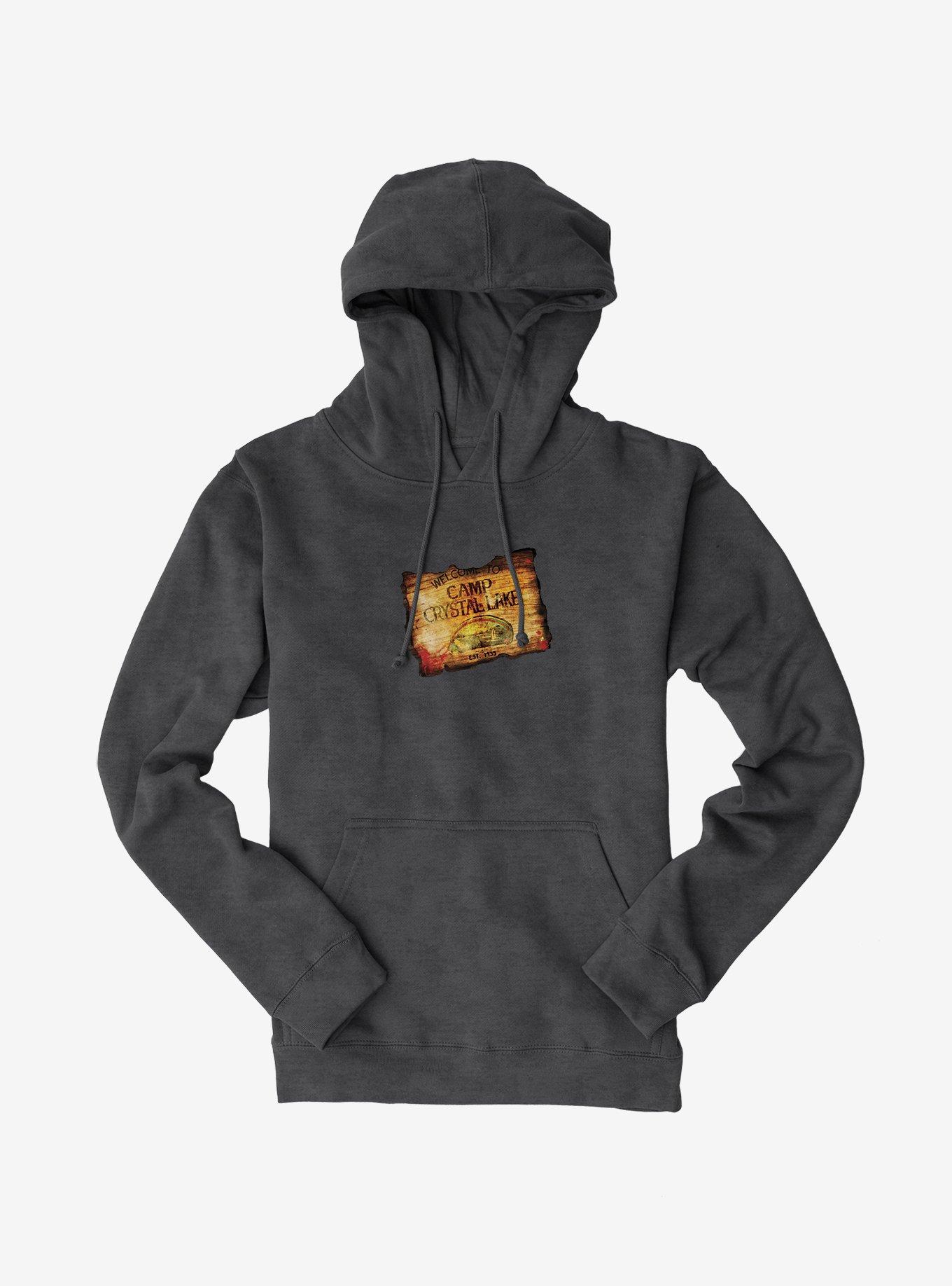 Friday The 13th Camp Crystal Lake Hoodie, CHARCOAL HEATHER, hi-res