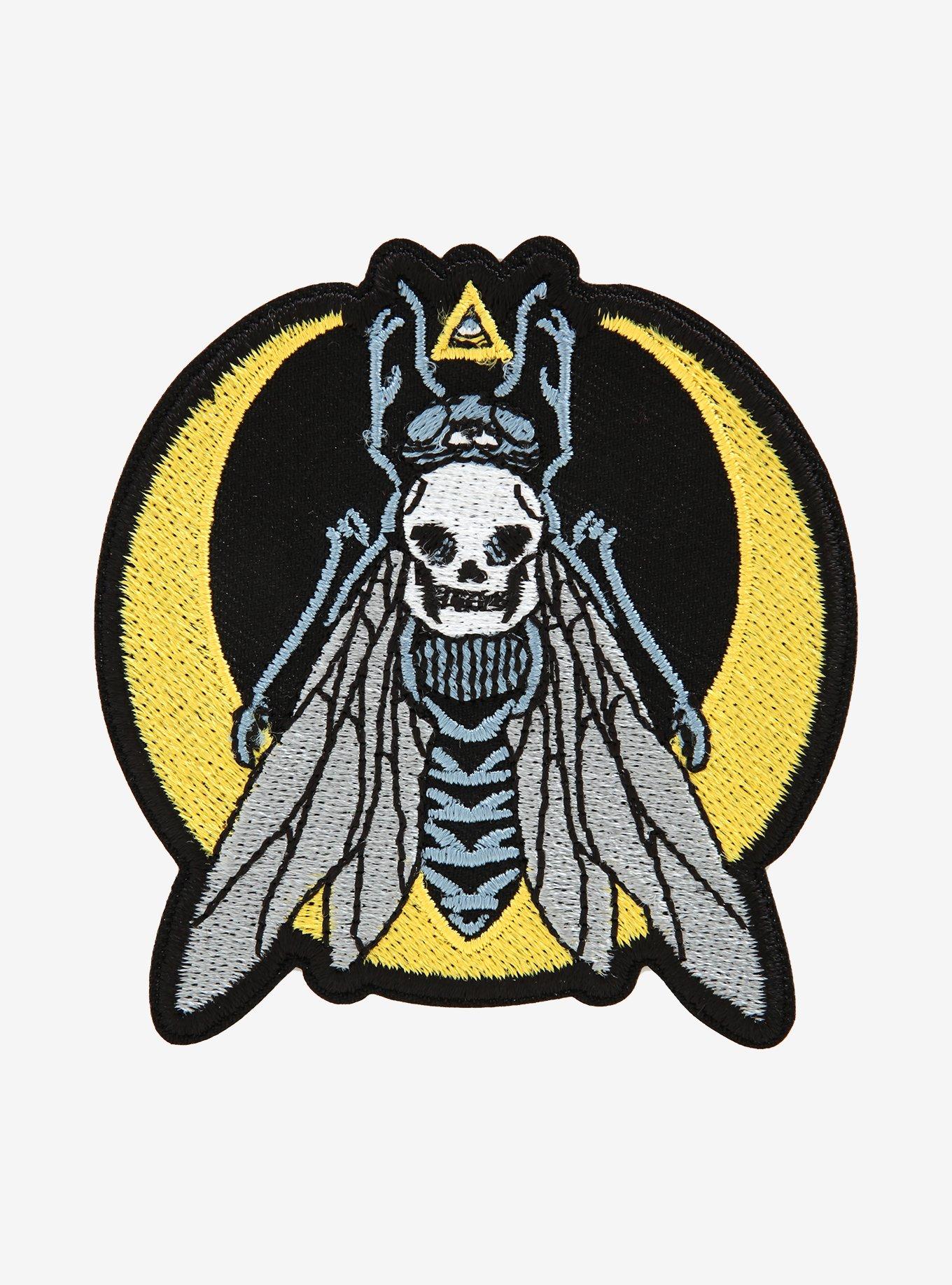 Skull Fly Moon Patch | Hot Topic