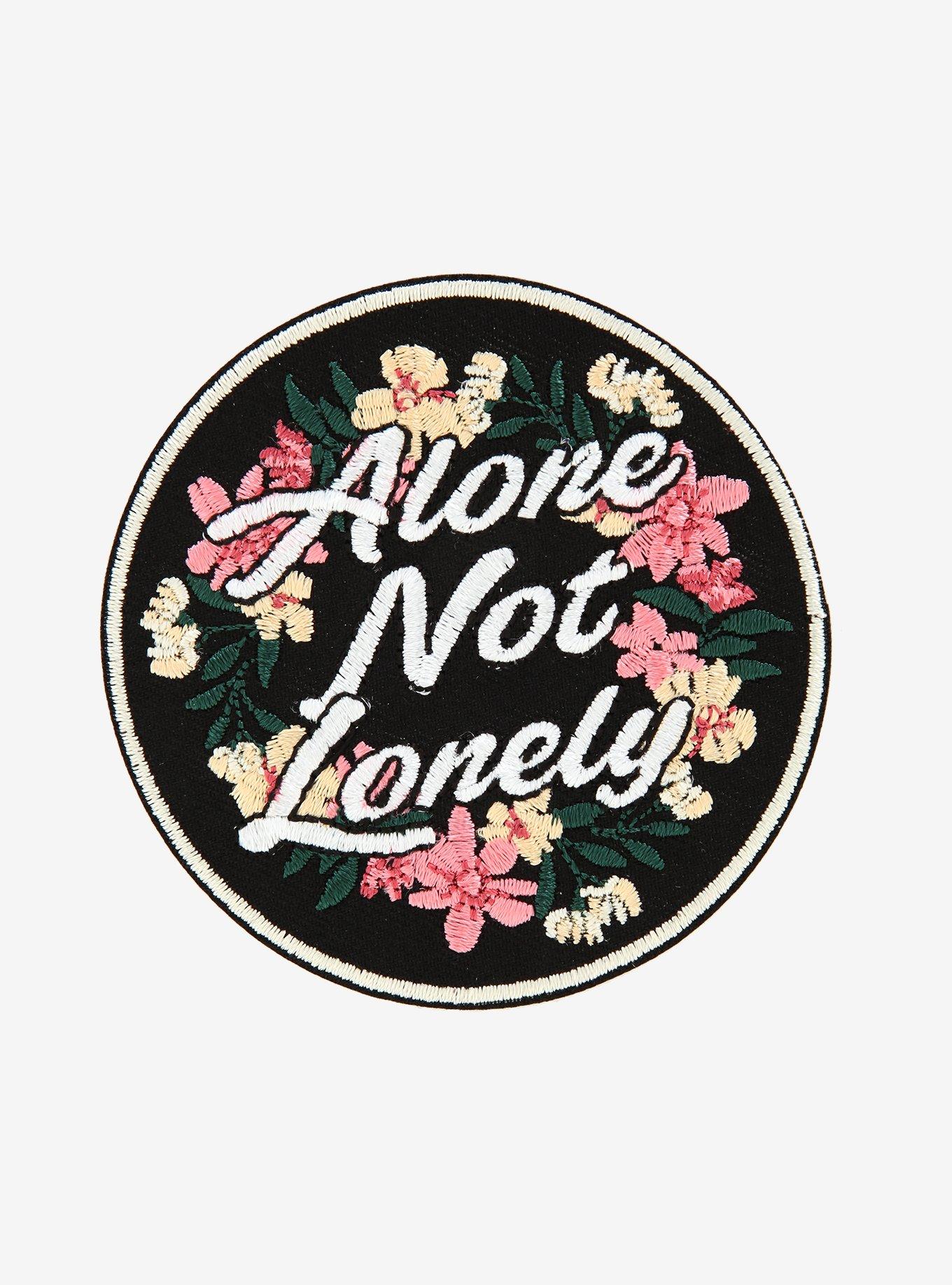Alone Not Lonely Floral Patch, , hi-res
