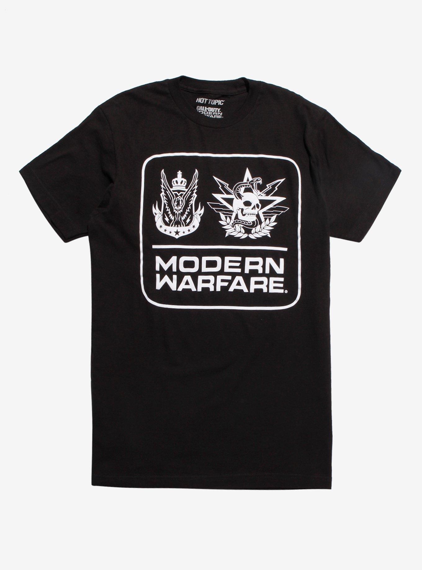 Call Of Duty: Modern Warfare Faction Icons T-Shirt, BLACK, hi-res