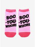 Mean Girls Boo You Whore No-Show Socks, , hi-res