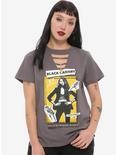 Her Universe DC Comics Birds Of Prey Black Canary Poster Cutout Neck T-Shirt, MULTI, hi-res