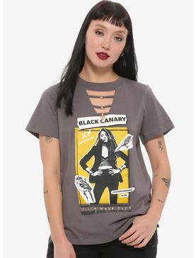 Plus Size Her Universe DC Comics Birds Of Prey Black Canary Poster Cutout Neck T-Shirt, , hi-res