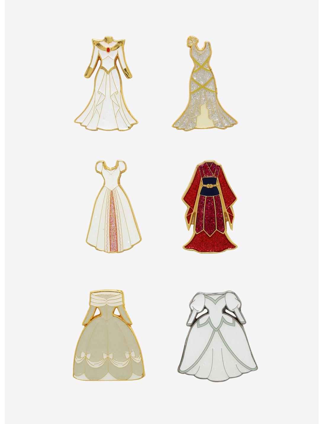 Disney Princess Wedding Dress Blind Box Enamel Pin - BoxLunch Exclusive, , hi-res