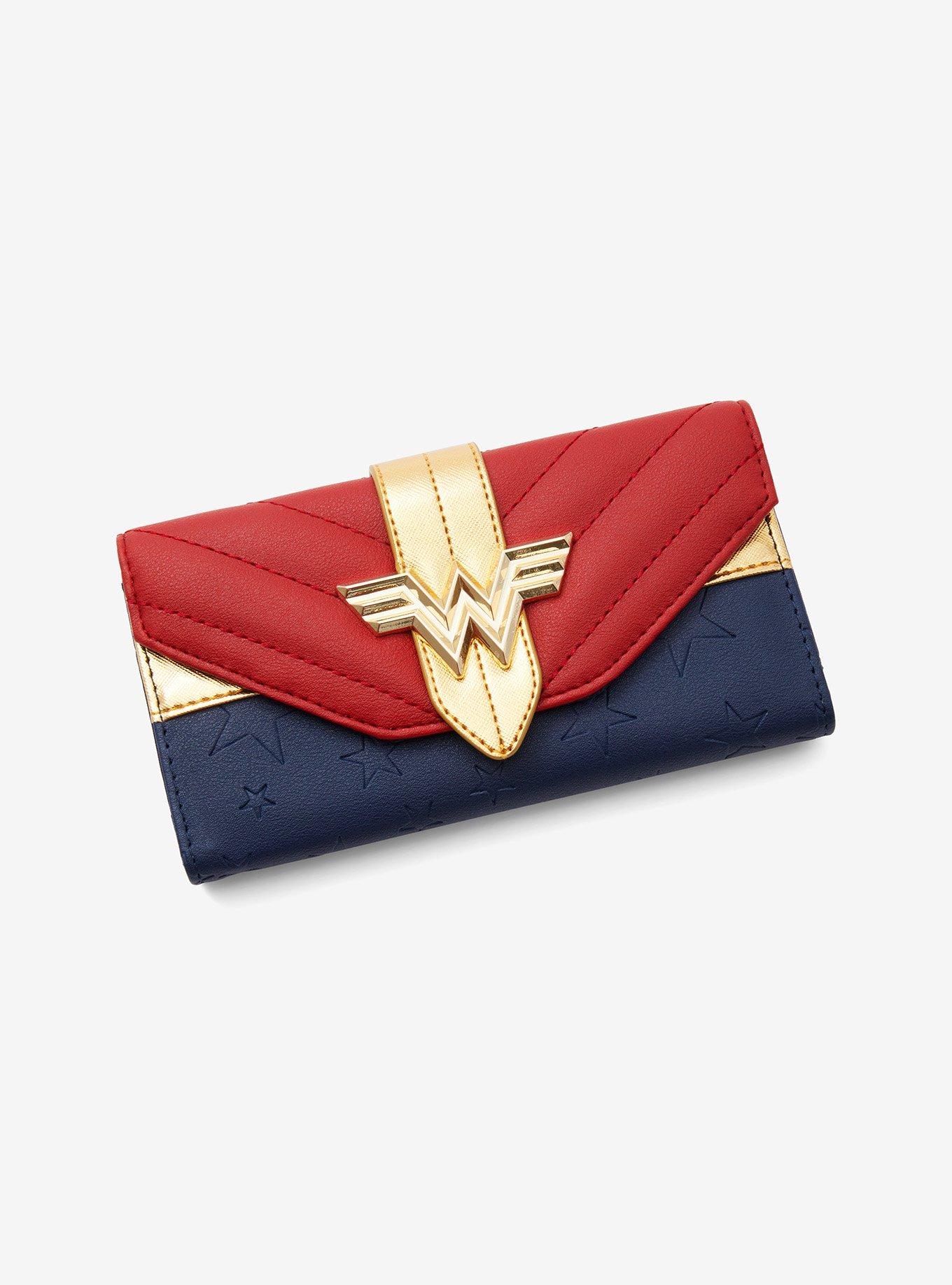DC Comics Wonder Woman Quilted Flap Wallet, , hi-res