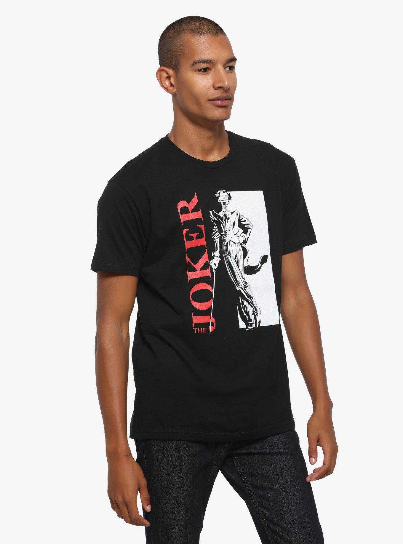 DC Comics The Joker Scarface Poster T-Shirt - BoxLunch Exclusive, BLACK, hi-res