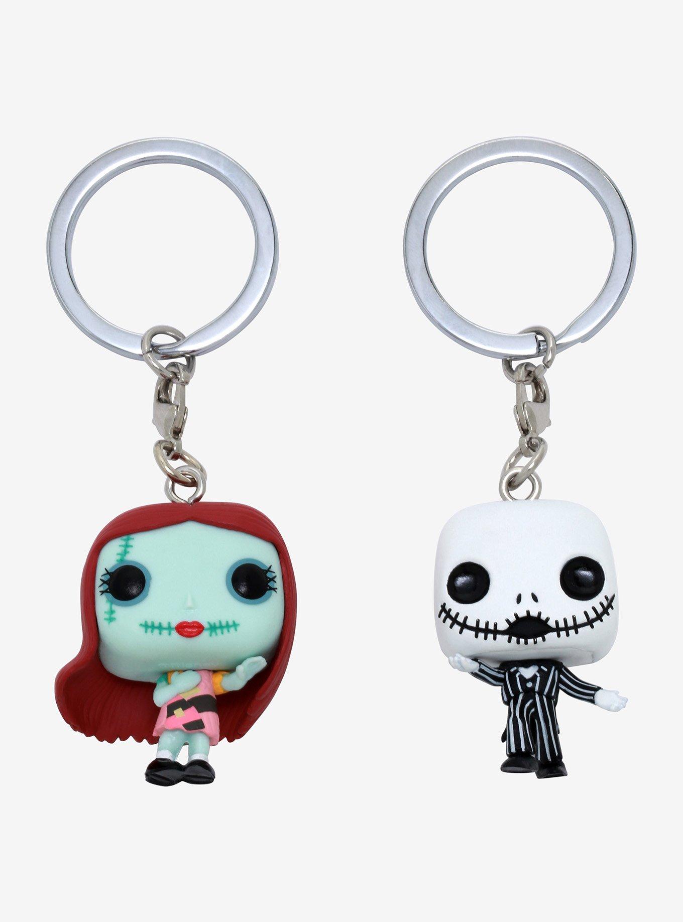 Funko Pocket Pop! Disney The Nightmare Before Christmas Jack & Sally Vinyl Keychain Set - BoxLunch Exclusive, , hi-res
