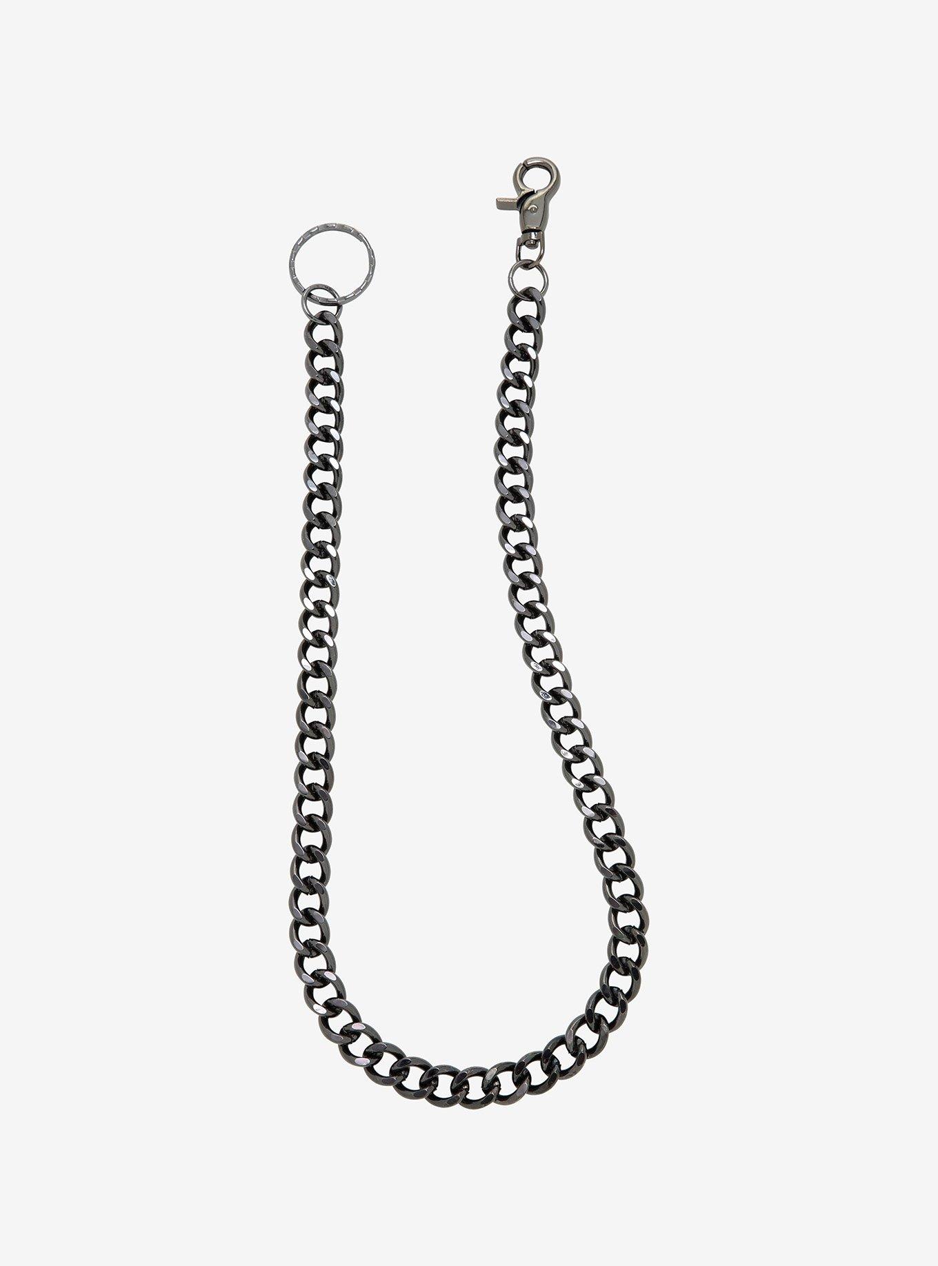 Gunmetal 24 Inch Basic Wallet Chain