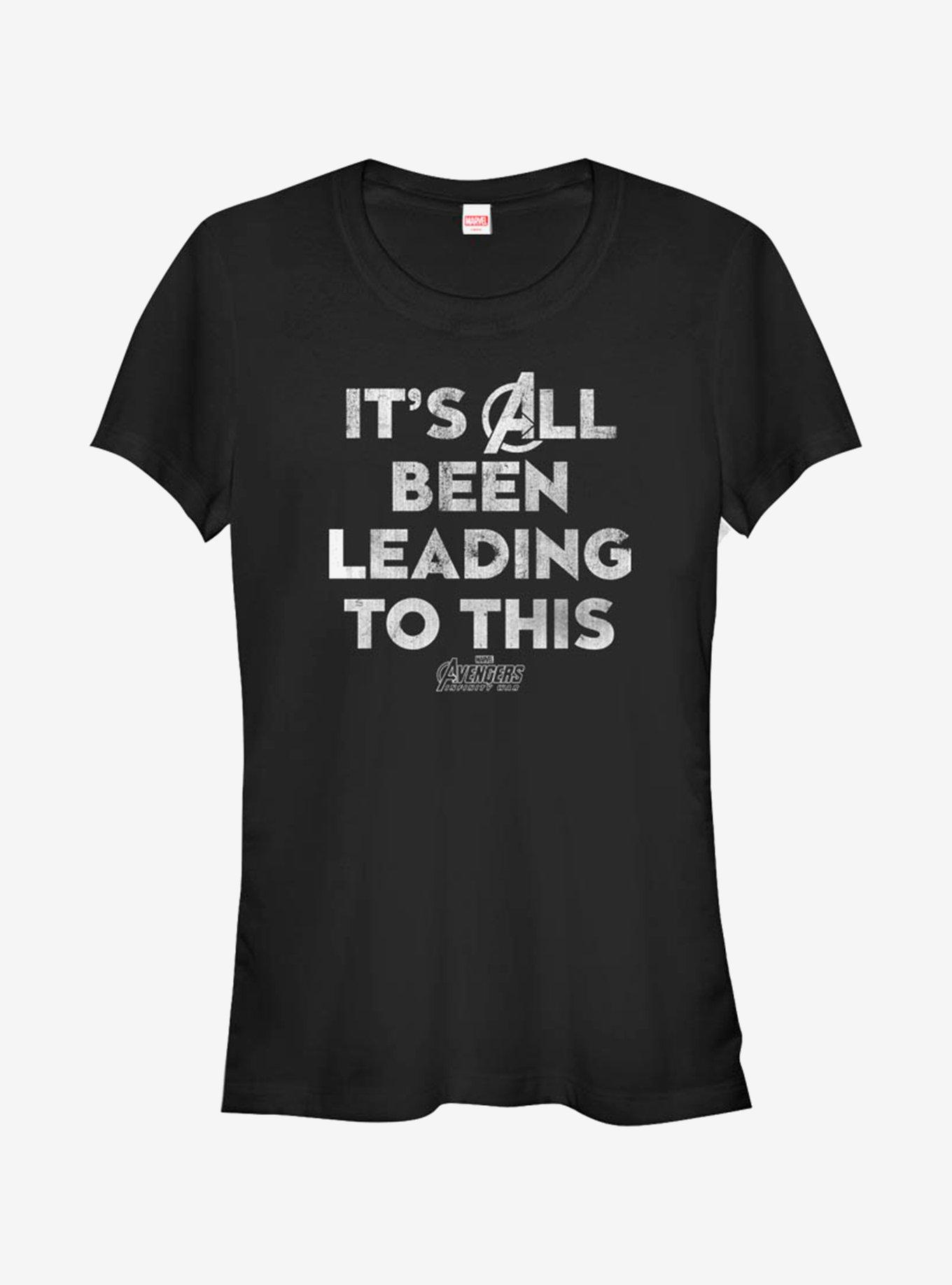 Marvel Avengers Leading To This Girls T-Shirt, BLACK, hi-res
