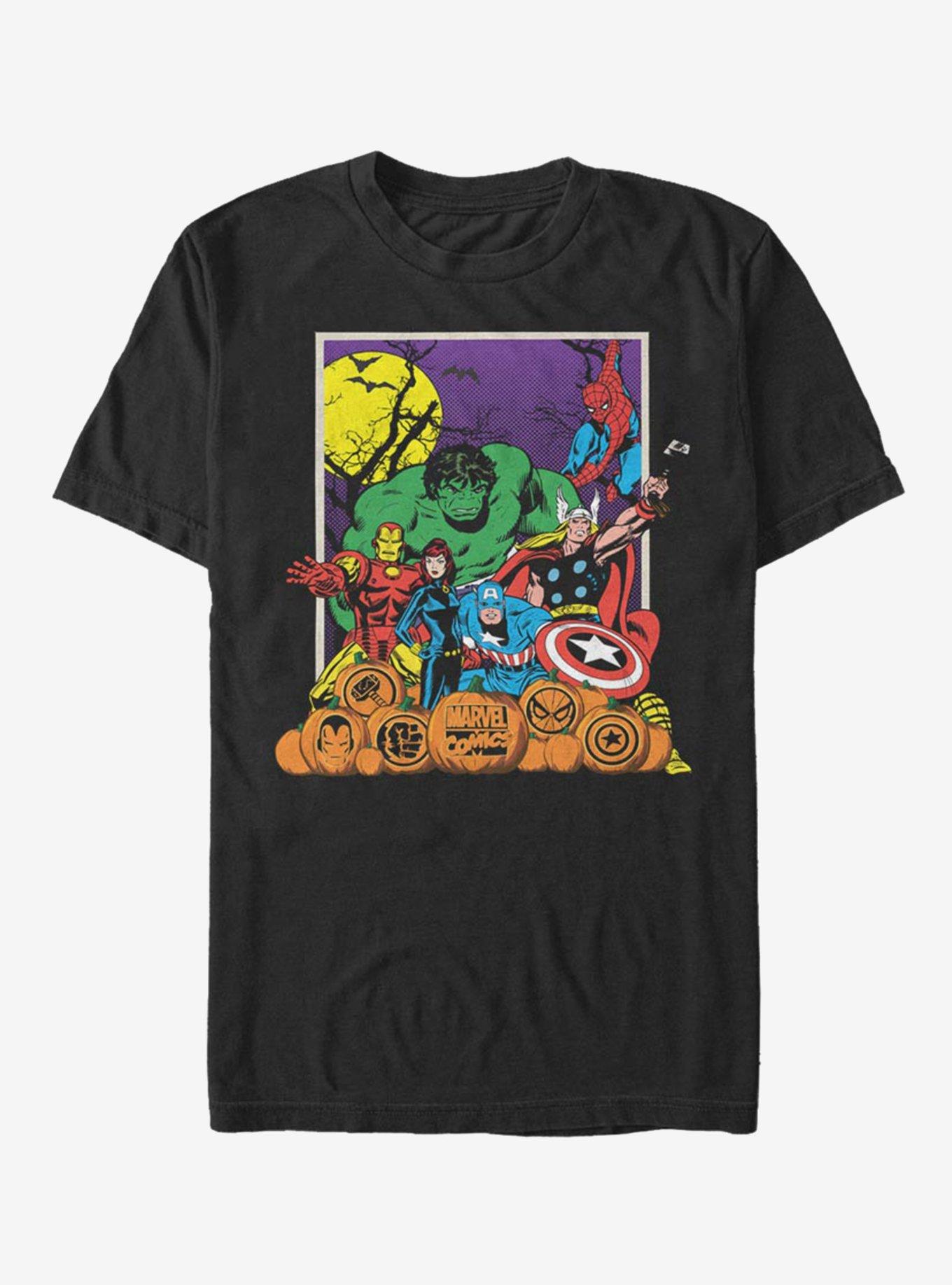 Marvel Avengers Halloween Pals T-Shirt - BLACK | BoxLunch