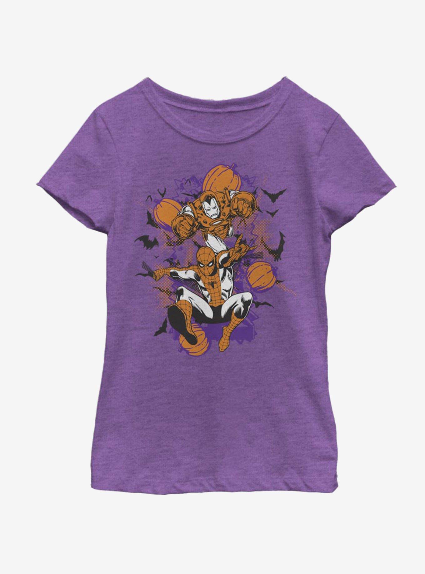 Marvel Avengers Team Pumpkin Youth Girls T-Shirt, , hi-res