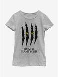 Marvel Black Panther Scratches Youth Girls T-Shirt, ATH HTR, hi-res