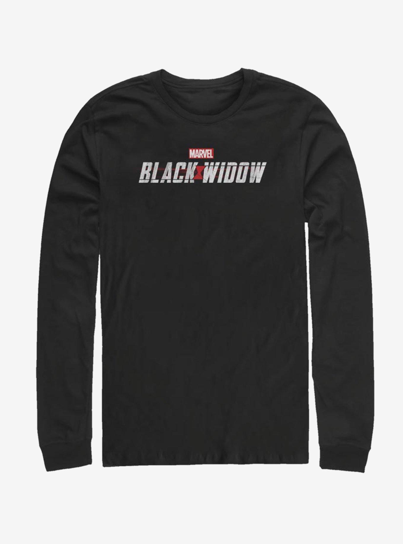 Marvel Black Widow 2019 Logo Long-Sleeve T-Shirt, BLACK, hi-res