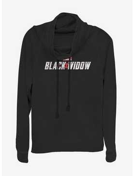 Marvel Black Widow 2019 Logo Cowlneck Long-Sleeve Womens Top, , hi-res