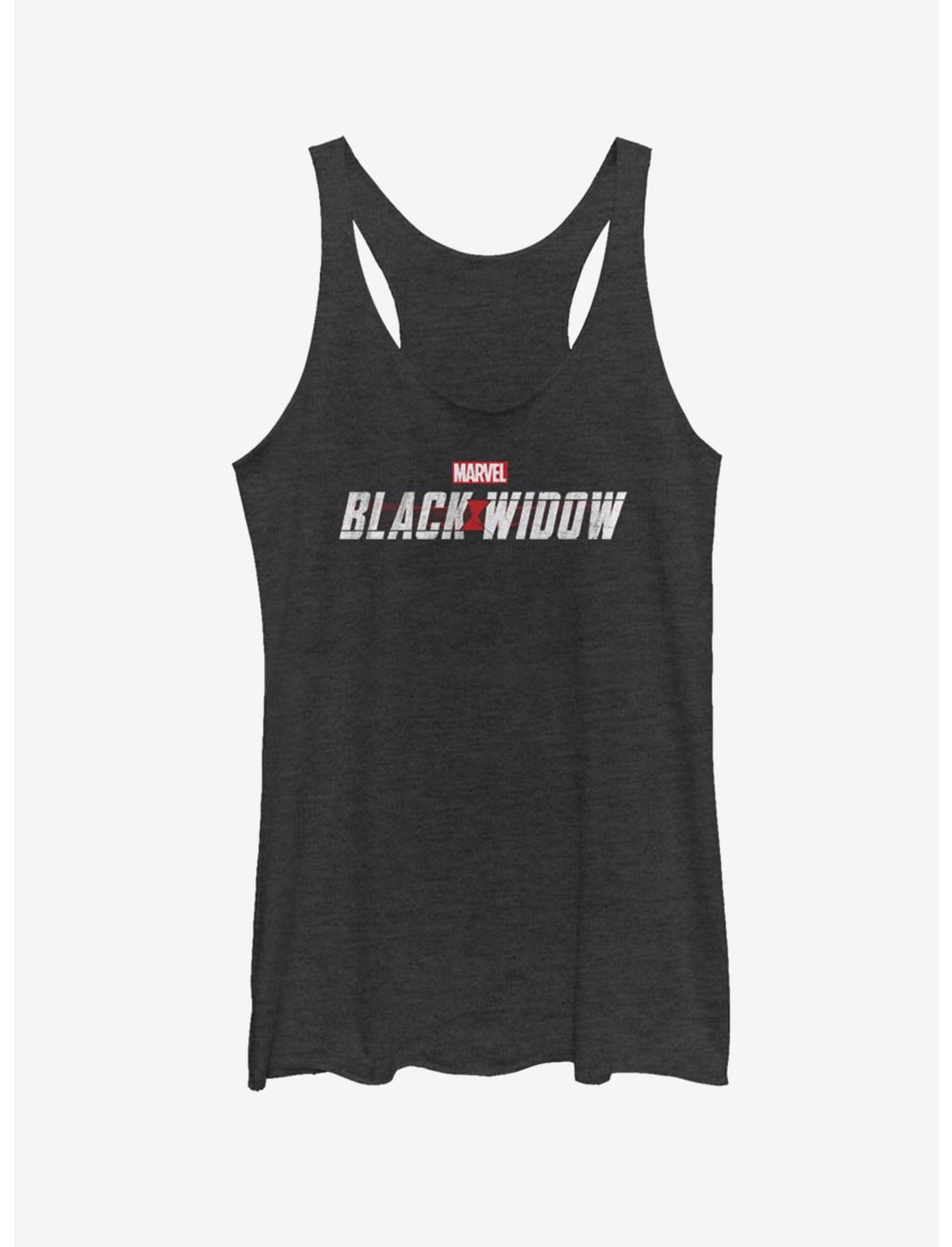 Marvel Black Widow 2019 Logo Womens Tank Top, BLK HTR, hi-res