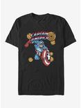 Marvel Captain America Pumpkin T-Shirt, BLACK, hi-res