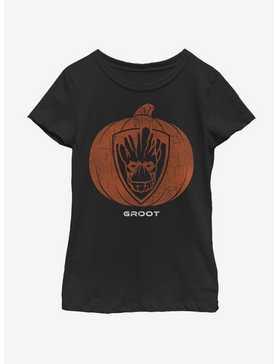 Marvel Guardians Of The Galaxy Groot Pumpkin Youth Girls T-Shirt, , hi-res
