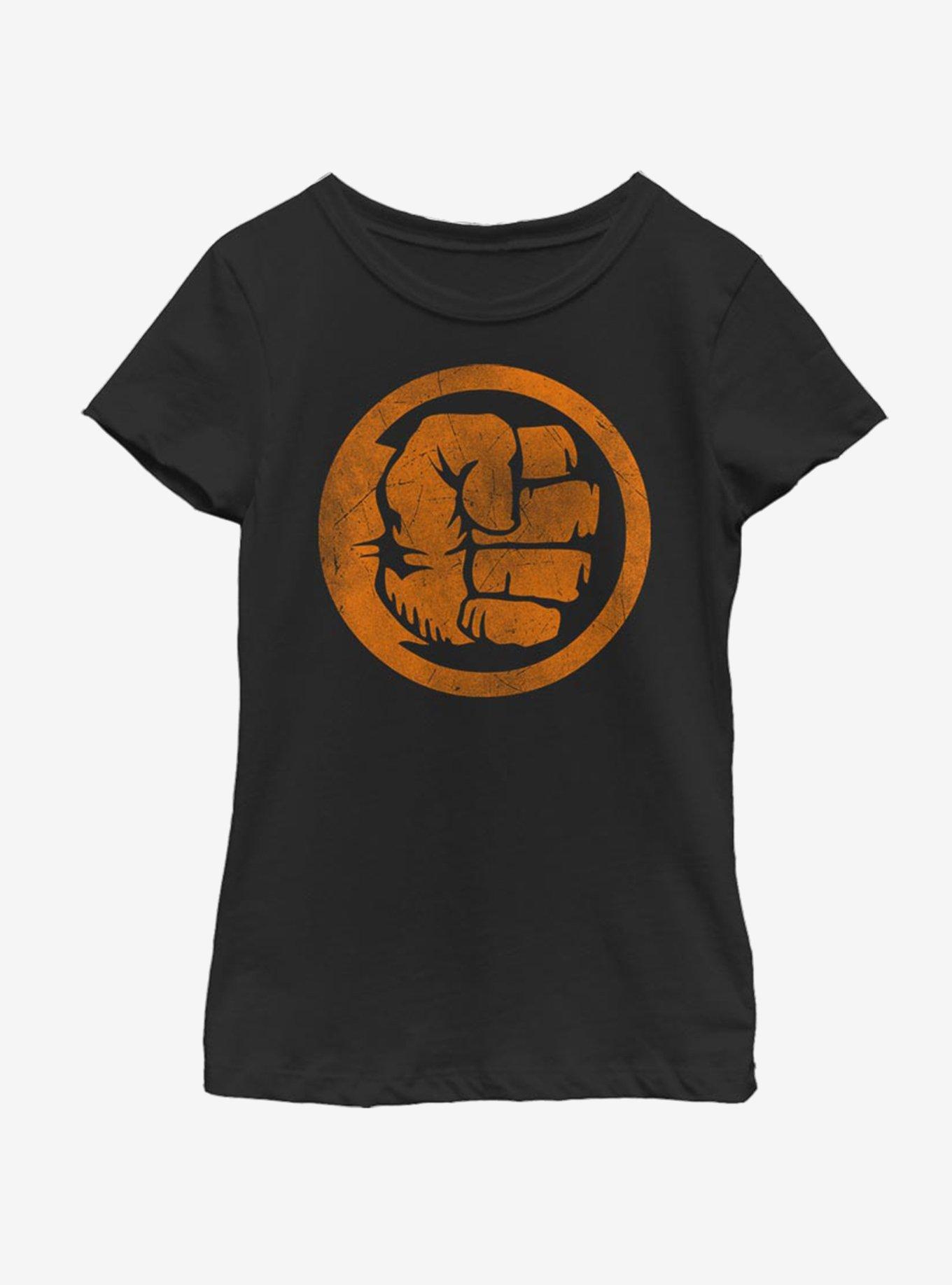 Marvel Hulk Orange Youth Girls T-Shirt, , hi-res