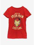 Marvel Iron Man Costume Youth Girls T-Shirt, RED, hi-res