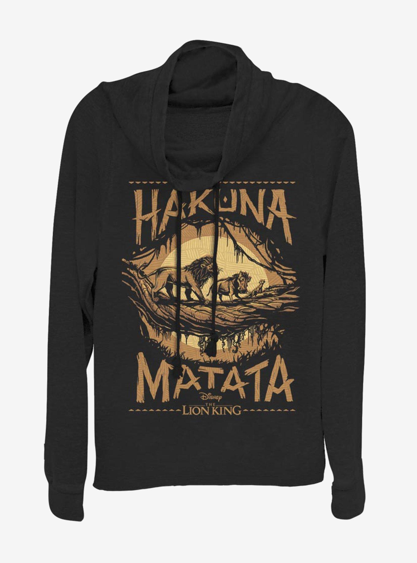 Disney The Lion King 2019 Savannah Poster Cowlneck Long-Sleeve Womens Top, , hi-res