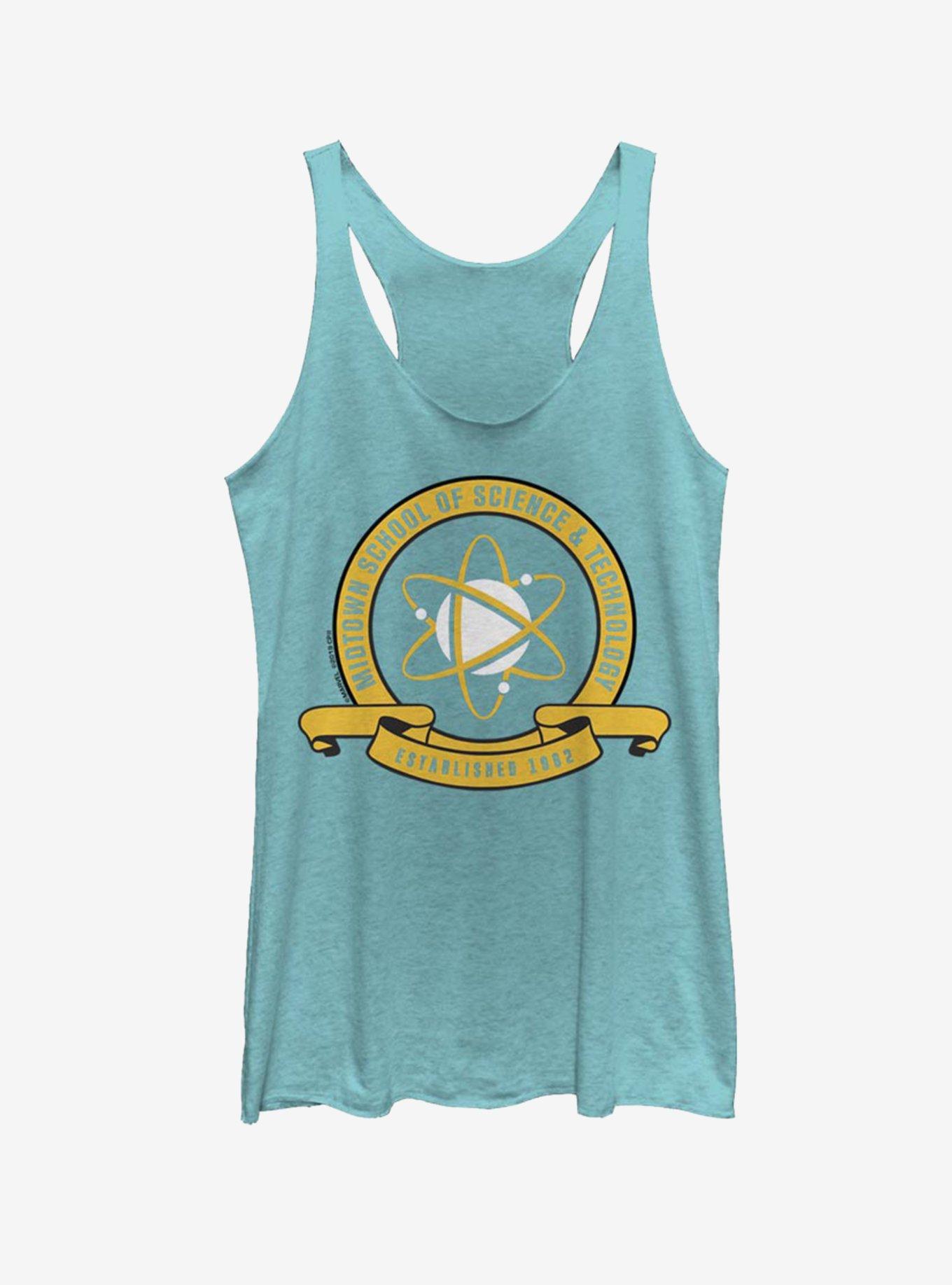 Marvel Spider-Man Midtown School Emblem Womens Tank Top, TAHI BLUE, hi-res