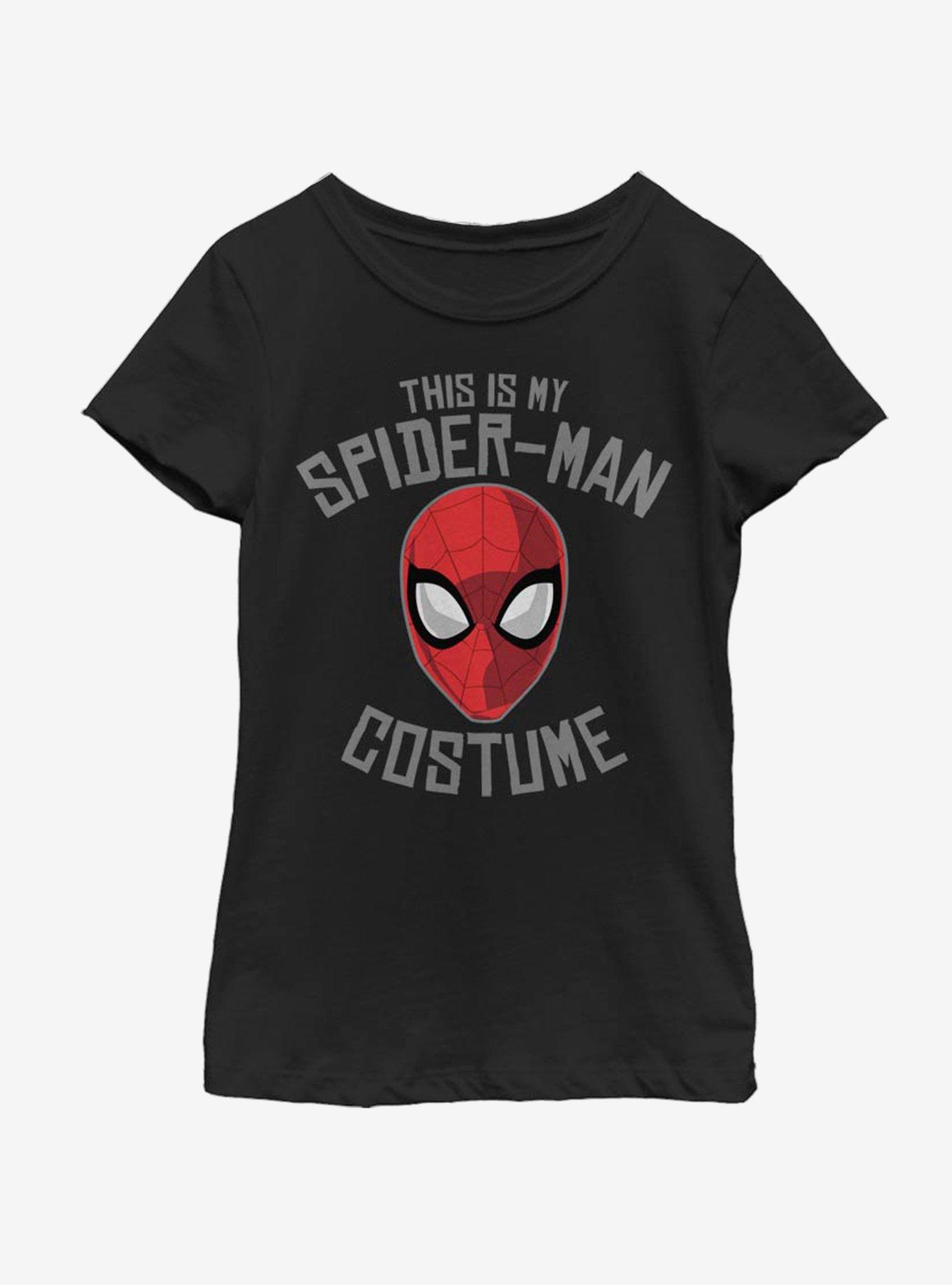 Marvel Spider-Man Spider Costume Youth Girls T-Shirt, , hi-res