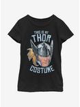 Marvel Thor Costume Youth Girls T-Shirt, BLACK, hi-res