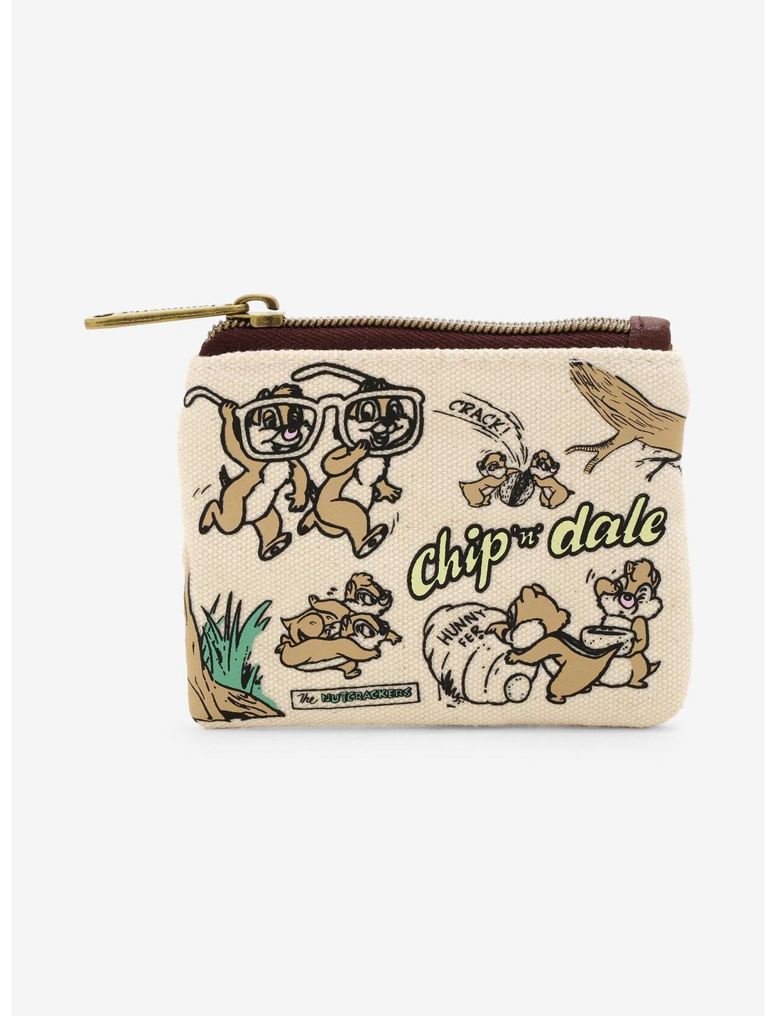 Loungefly Disney Chip 'n Dale Nutcrackers Canvas Coin Purse - BoxLunch Exclusive, , hi-res