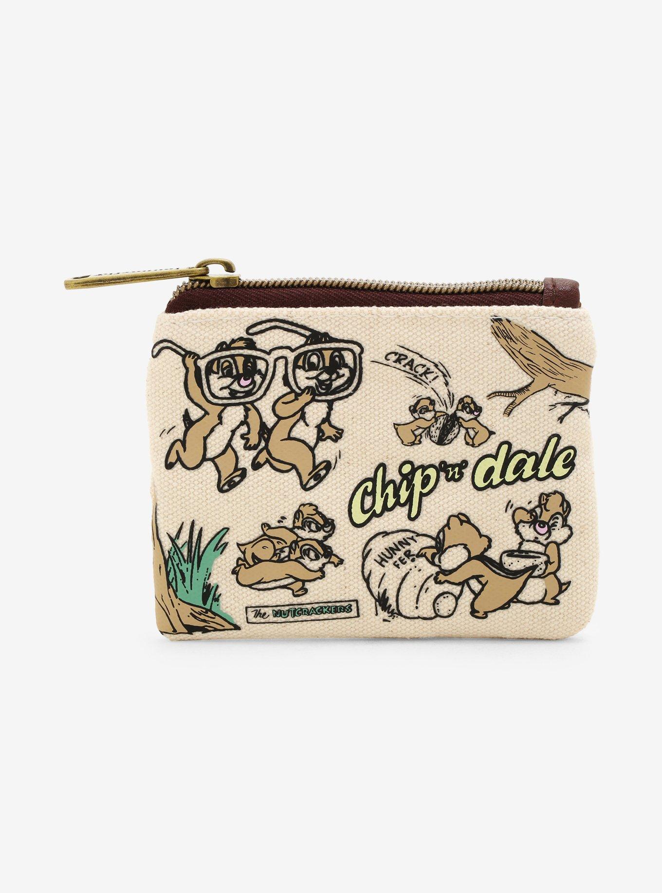 Loungefly Disney Chip 'n Dale Nutcrackers Canvas Coin Purse - BoxLunch Exclusive, , hi-res