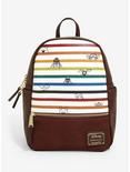 Loungefly Disney Winnie the Pooh Striped Mini Backpack - BoxLunch Exclusive, , hi-res