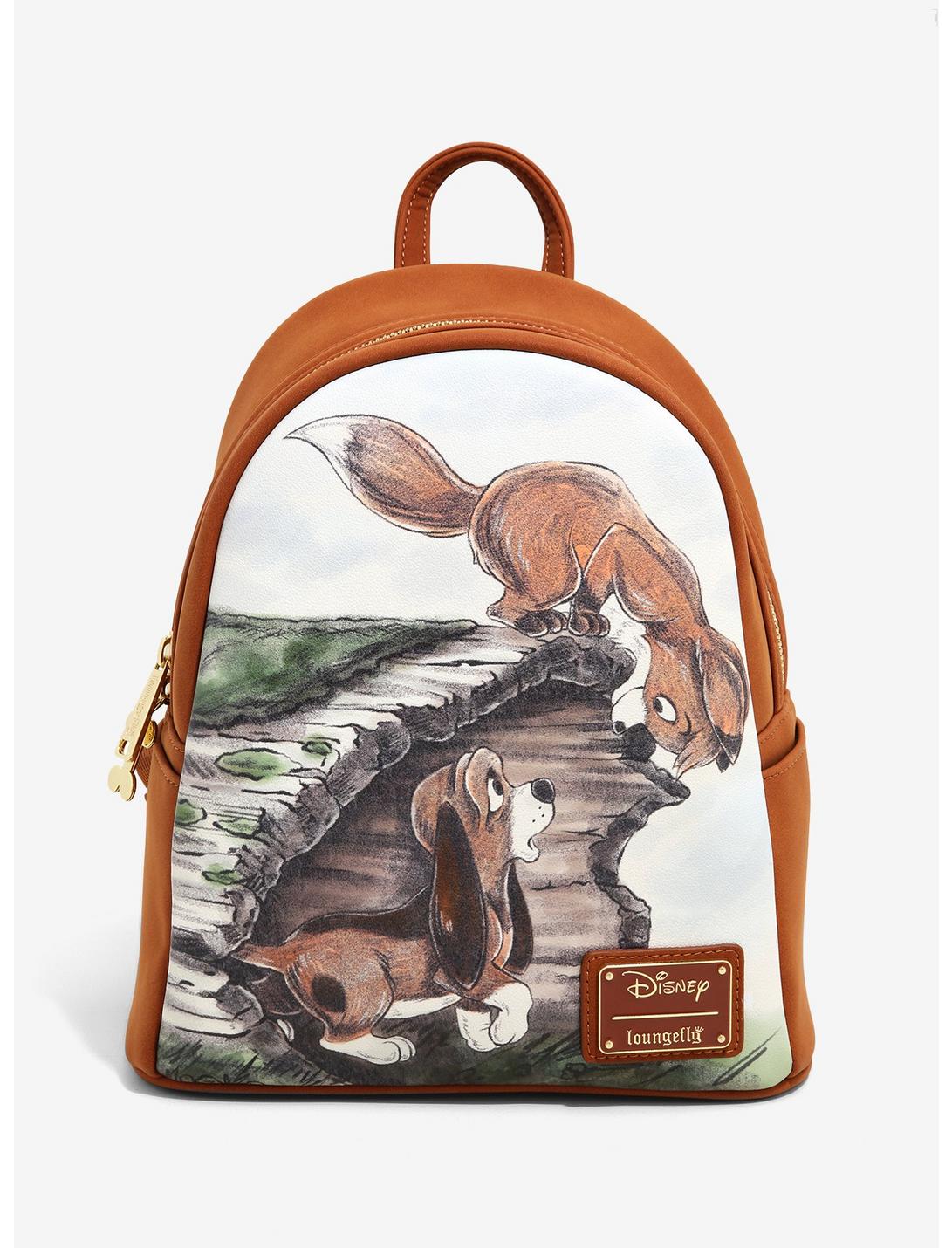 Loungefly Disney The Fox and the Hound Meeting Mini Backpack - BoxLunch Exclusive, , hi-res