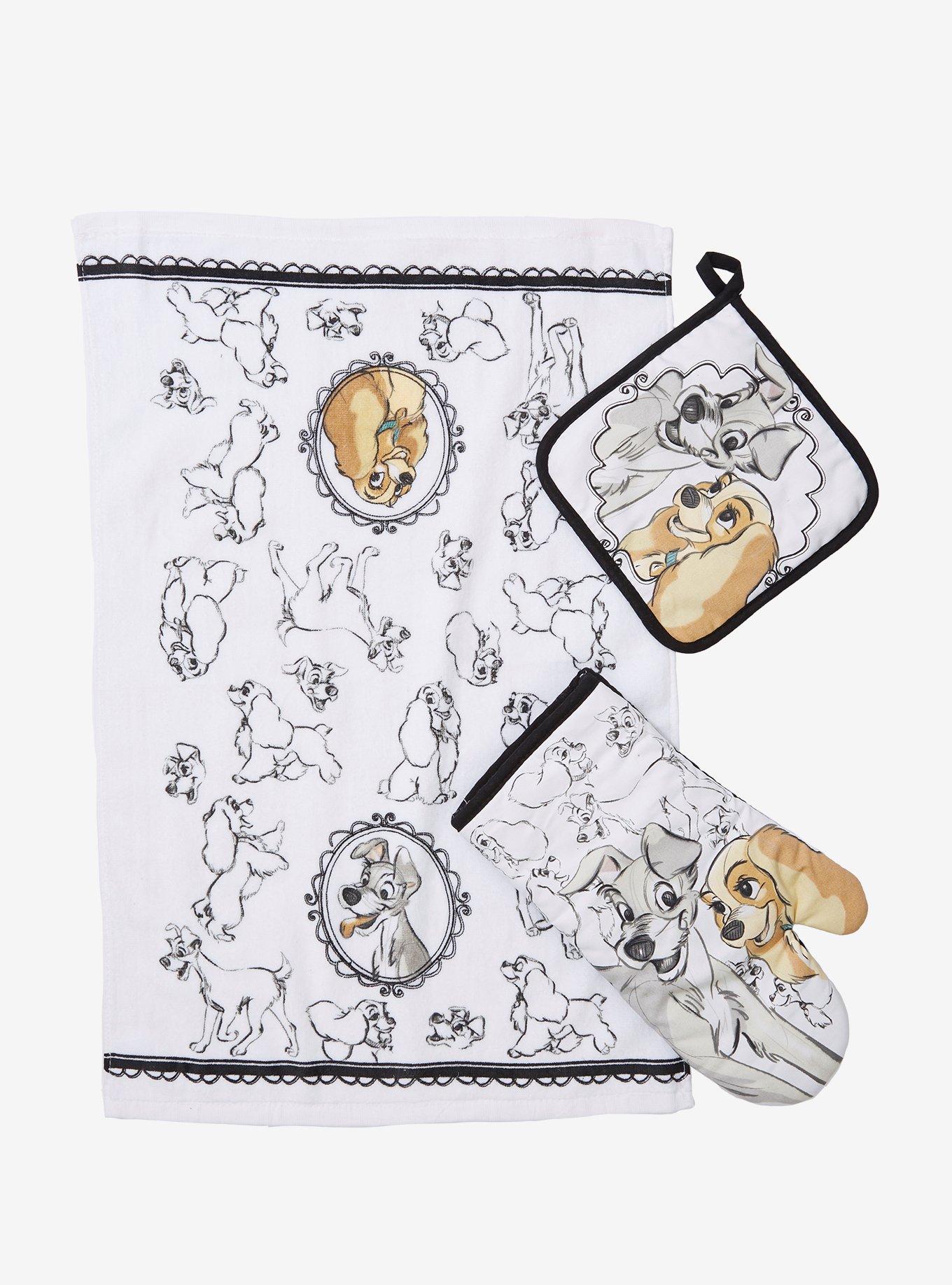 Disney Lady and the Tramp Sketch Kitchen Accessory Set - BoxLunch Exclusive, , hi-res