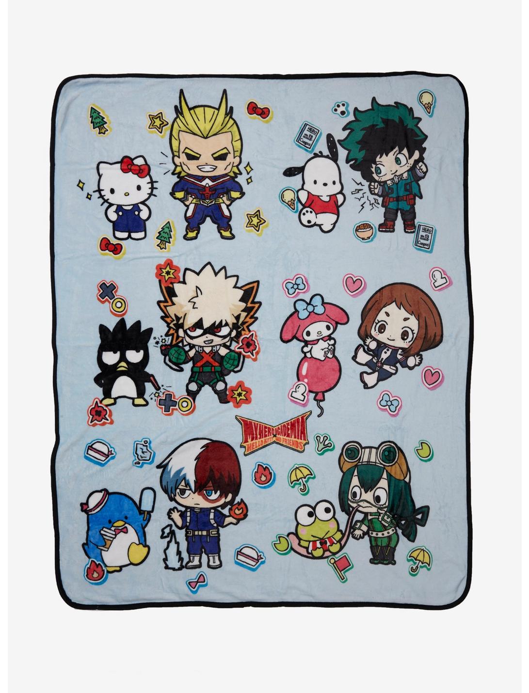 My Hero Academia x Hello Kitty and Friends Plush Throw - BoxLunch Exclusive, , hi-res