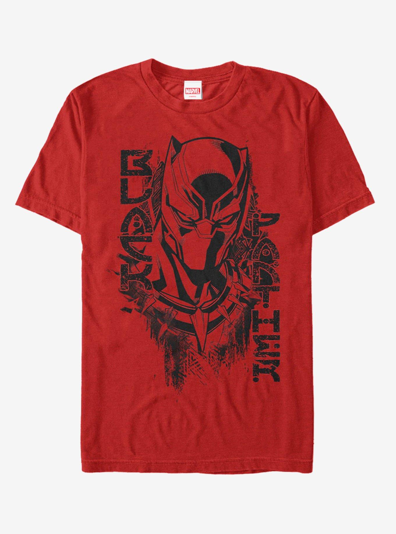 Marvel Black Panther Paint T-Shirt, RED, hi-res