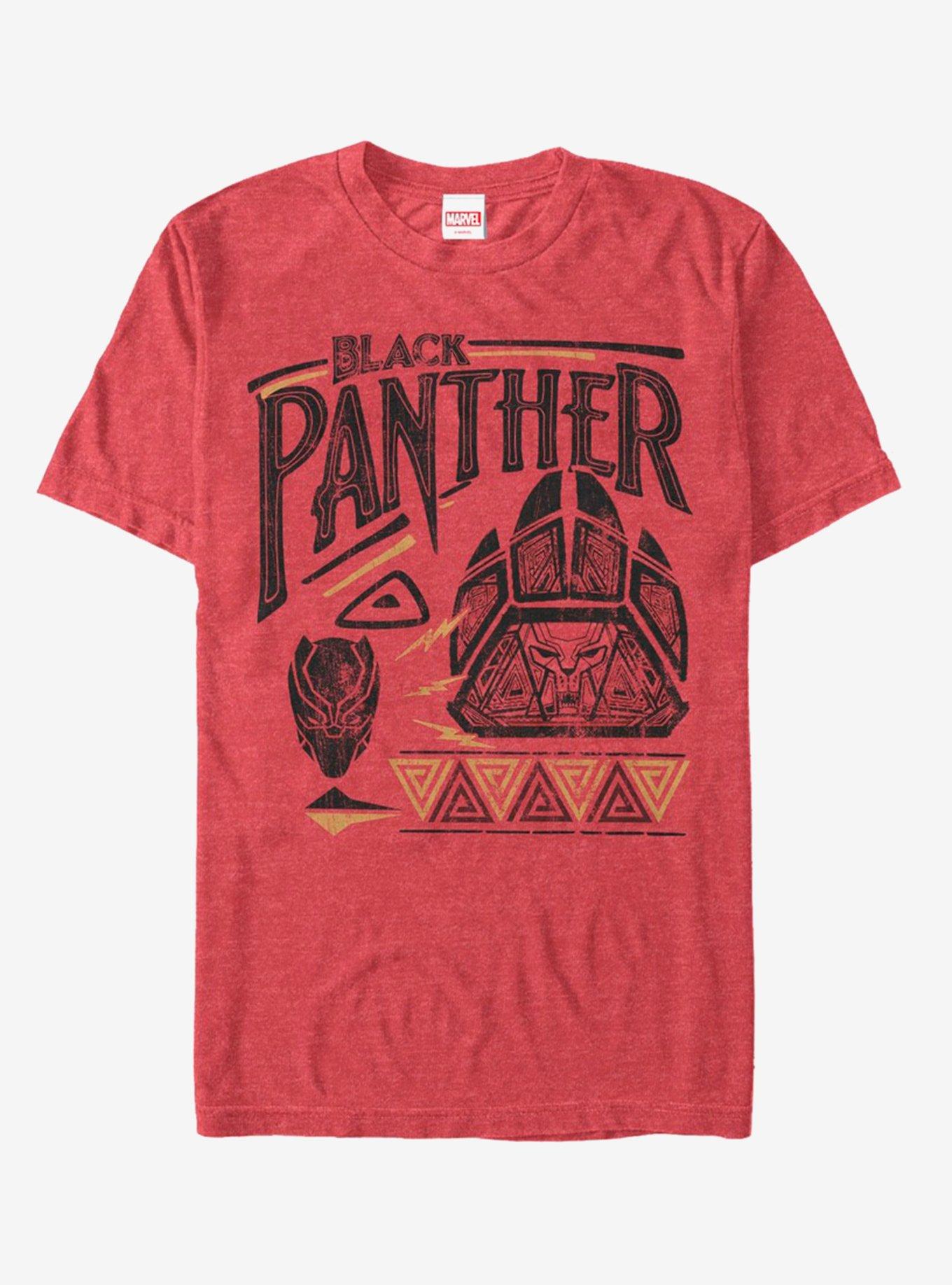 Marvel Black Panther Red Paw T-Shirt, RED HTR, hi-res